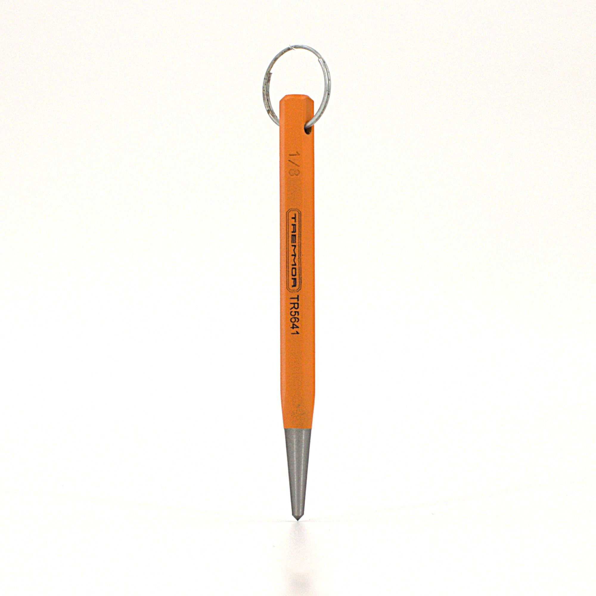 TREMMOR Center Punch 1/8", 4 1/4" Length, Lanyard Ring