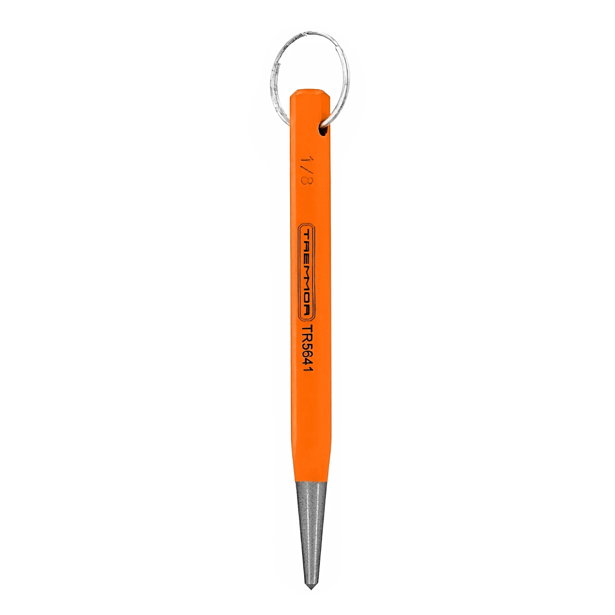 TREMMOR Center Punch 1/8", 4 1/4" Length, Lanyard Ring